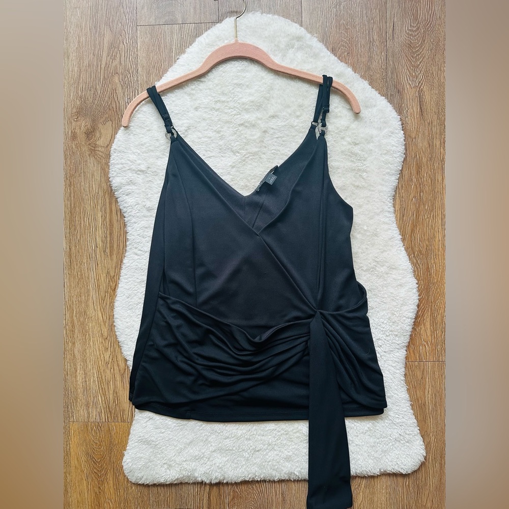INC. International Concepts Black Women's Tank Top Size Large